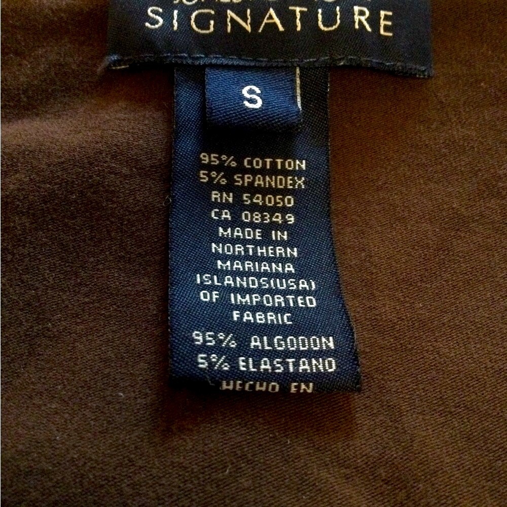 Jones New York/women’s brown  knit top size S - Picture 4 of 4